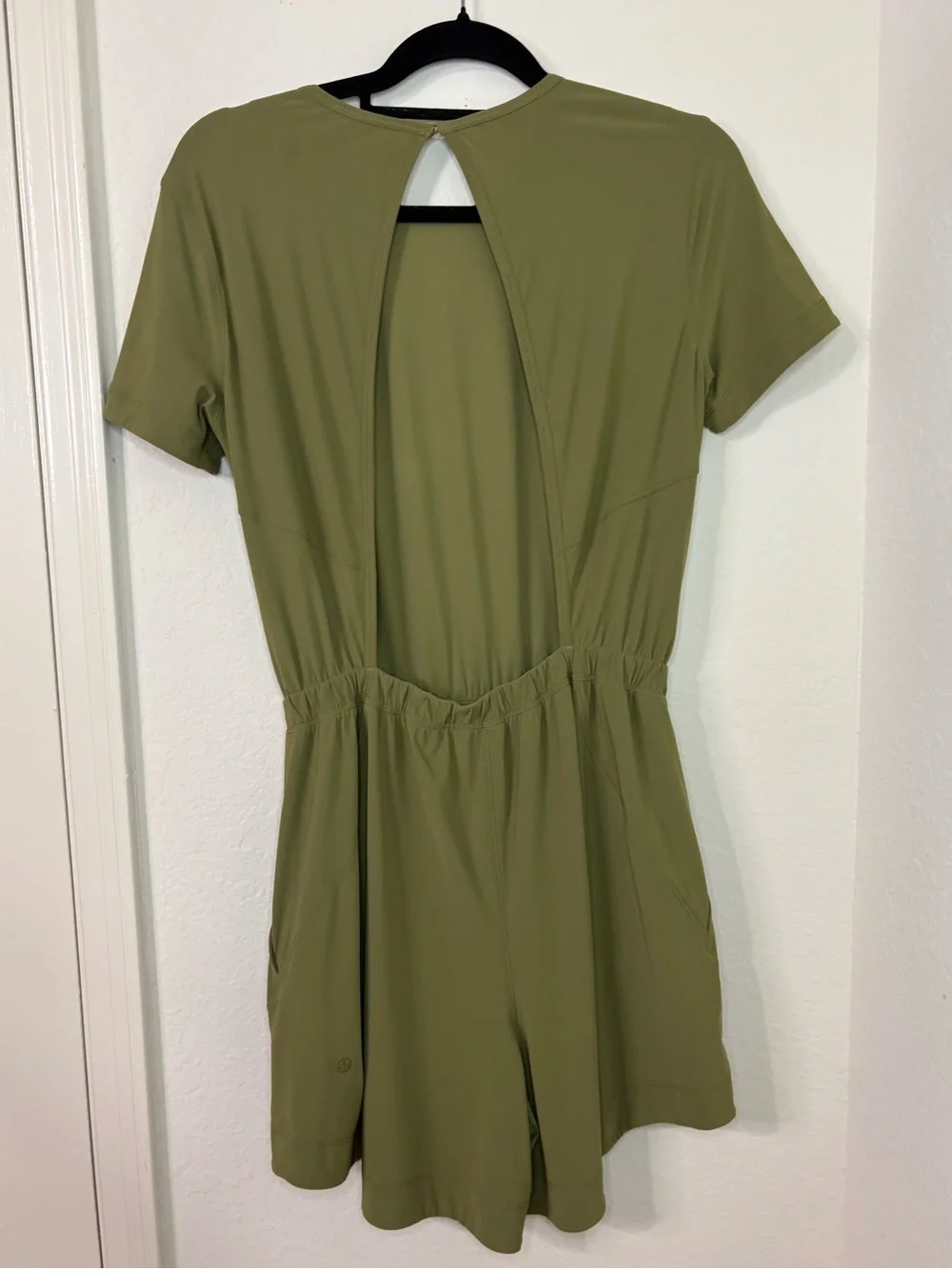 Lululemon Lightweight High-Neck Romper Bronze Green size 6